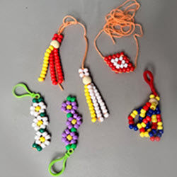 Hilbulb Cultural Center community craft Kid's Craft - Beginners Beading August 3 Saturday 3 to 4pm.
