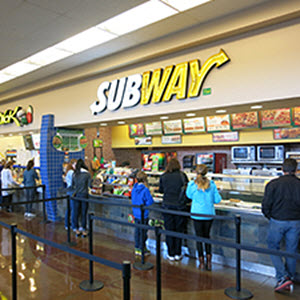 Subway located within the Seattle Premium Outlets a casual counter-serve chain for build-your-own sandwiches & salads, with health-conscious options.